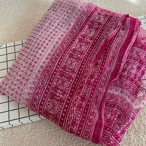 5+ Yards Sheer Printed Fabric